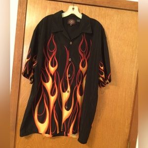Cool flame mens shirt